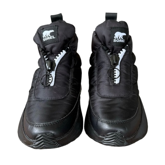 Sorel Shoes - Sorel Out N About Ill Puffy Zip Women's Waterproof Black Boots Size 8.5
